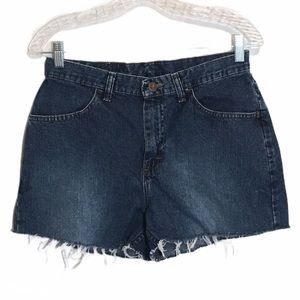 Lee Riders High Waist Cutoff Mom Jeans Shorts 8